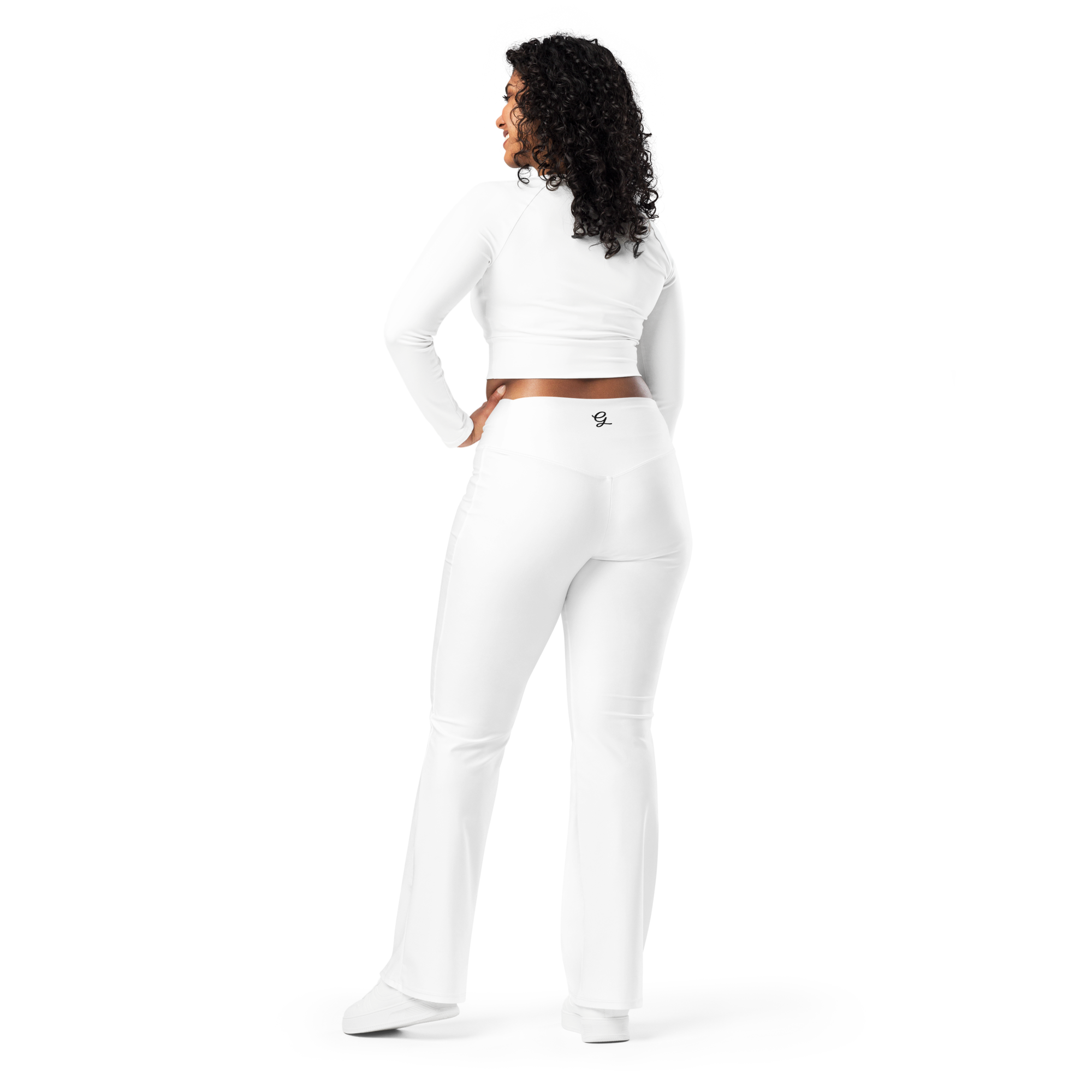 granpaw golf flare-leggings-white