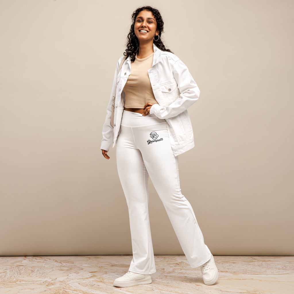granpaw golf flare-leggings-white