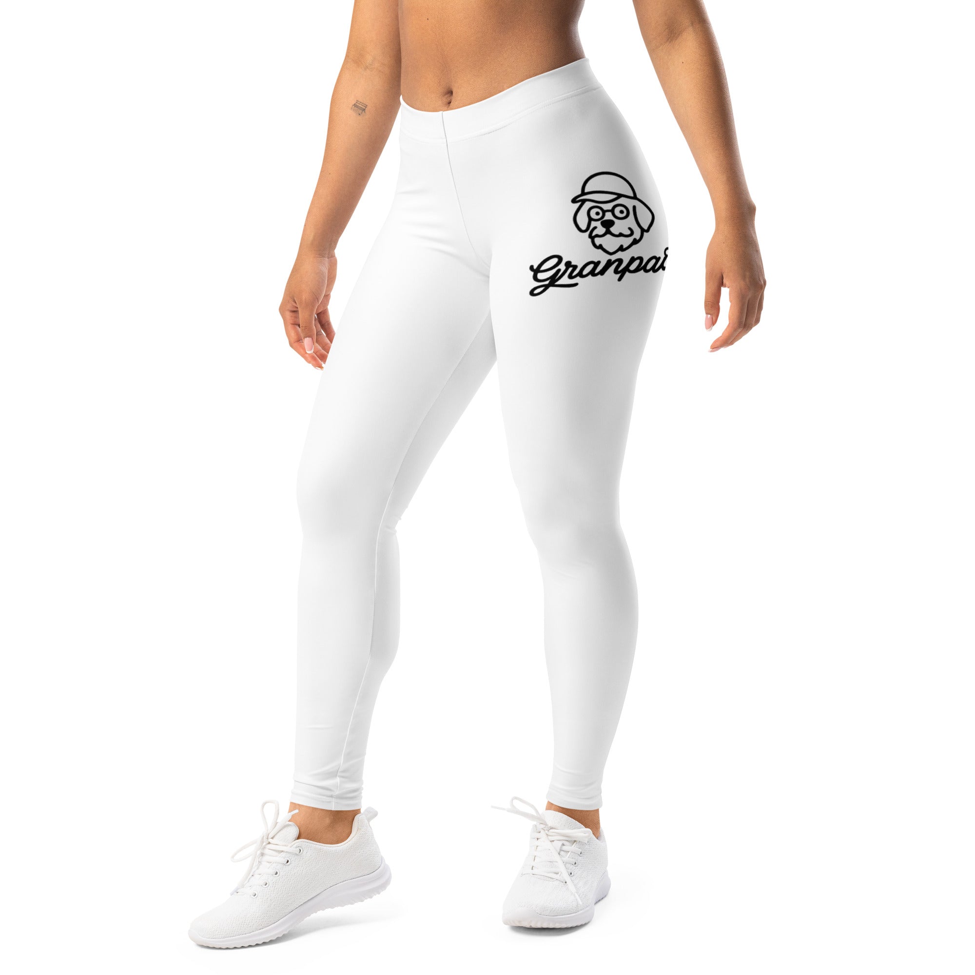 granpaw golf -leggings-white-flat-lifestyle