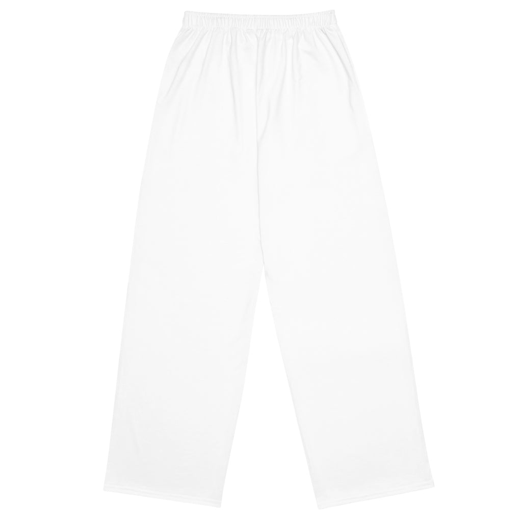 Granpaw golf - all-over-print-unisex-wide-leg-pants-white